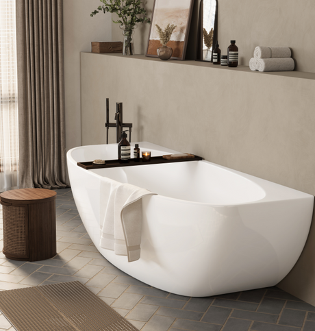 Aria Back to Wall Bathtub ALBT1500-NF