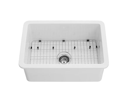 Camden Fireclay Square insert/undermound sinks 810*480*255mm (FCND810GW/MB) — detail 7