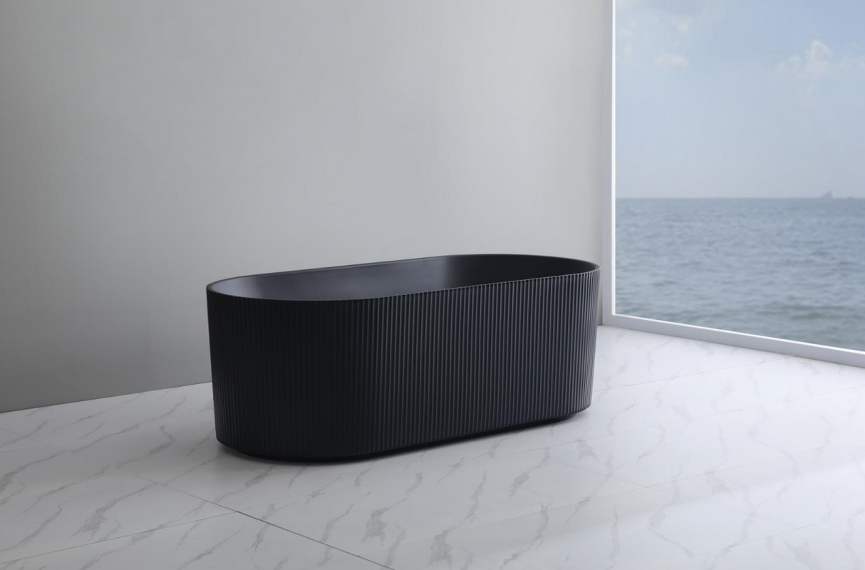Ayana Fluted Freestanding Bathtub 1500/1700 ABAT1500/1700-GW/MW/MB — detail 4