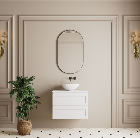 Vetra Aluminum Framed Mirror 5mm Copper Free with Safety Film 450*900/600*1000mm VOFM4590/VOFM60100-MB/BN/GM — detail 2