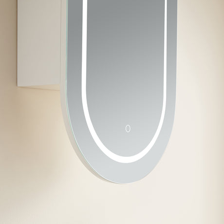 Lumero LED PVC Mirror Shaving Cabinet 450x900x155mm LOSV4590MW-LED/LOSV4590MB-LED — detail 3