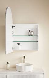 Lumero LED PVC Mirror Shaving Cabinet 600x900x155mm LARSV6090MW-LED/LARSV6090MB-LED — detail 4
