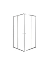 Shower Door Two Fixed + Two Sliding with Stainless Steel Round Handle 900X900X2000mm NA01142-CH — detail 2
