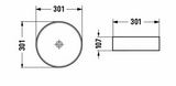 PA3011MB Above Counter Basin Black (Round: 301*301*107mm) — detail 3
