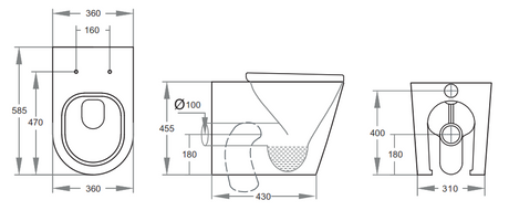 Elvera Geberit In Wall Floor Toilet Suite Sigma8/Alpha12+KDK107R — detail 6