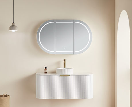 Olivia LED Mirror Cabinet OPLSV1275MW-LED