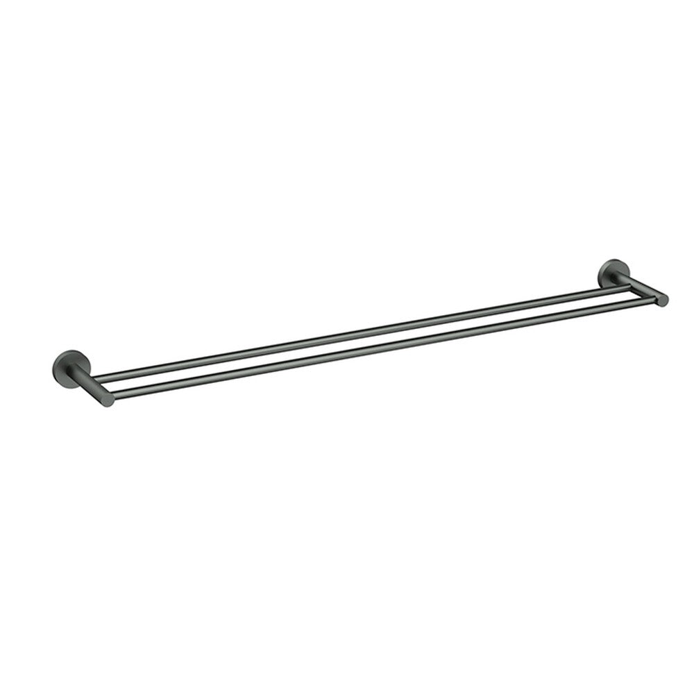 Otus Slimline SS304  Towel Rail Double Gunmetal 900mm Gun Metal