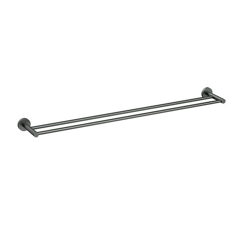 Otus Slimline SS304  Towel Rail Double Gunmetal 900mm Gun Metal