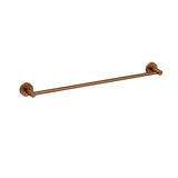 Otus Slimline Single Towel Rail 600 mm In Brushed Copper Brushed Copper