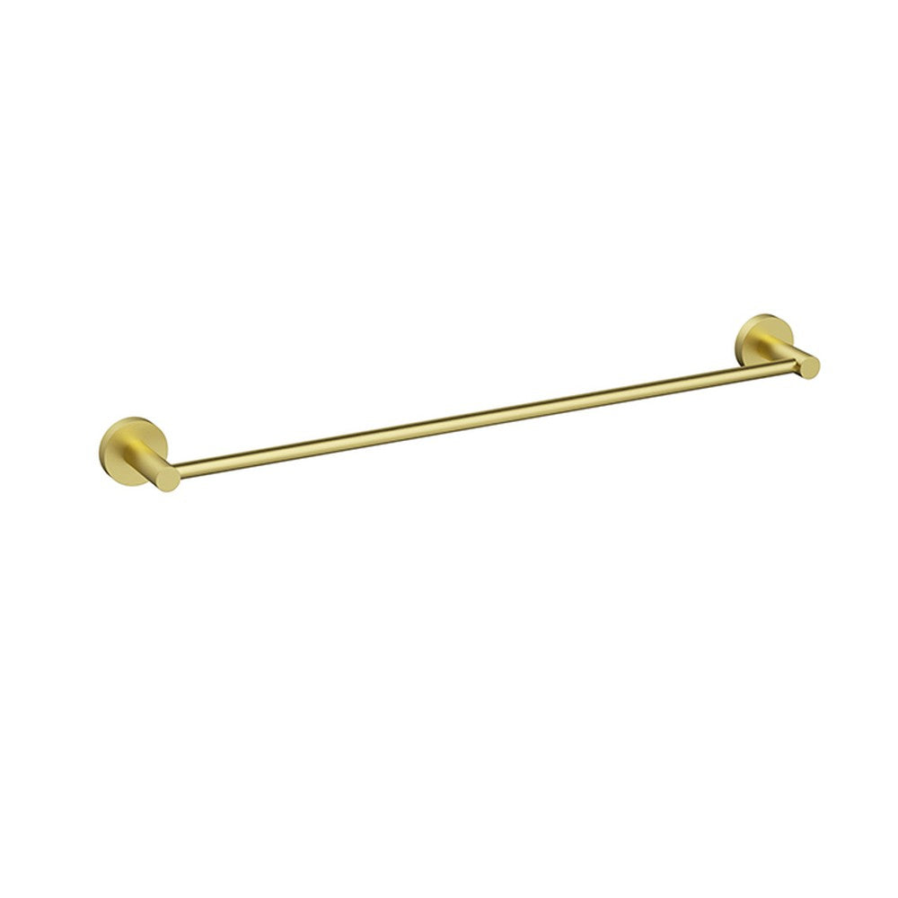 Otus Slimline SS304  Towel Rail Single Brushed Gold 600mm Brushed Gold