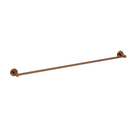 Otus Slimline Single Towel Rail 900 mm In Brushed Copper Brushed Copper