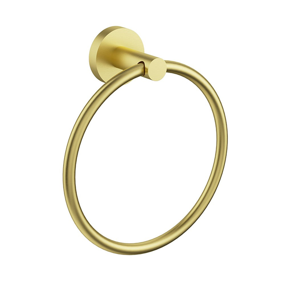 Otus Slimline SS304  Towel Ring Brushed Gold Brushed Gold