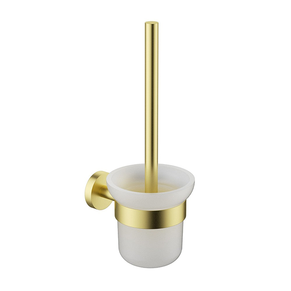 Otus Slimline SS304  Toilet Brush Set Brushed Gold Brushed Gold