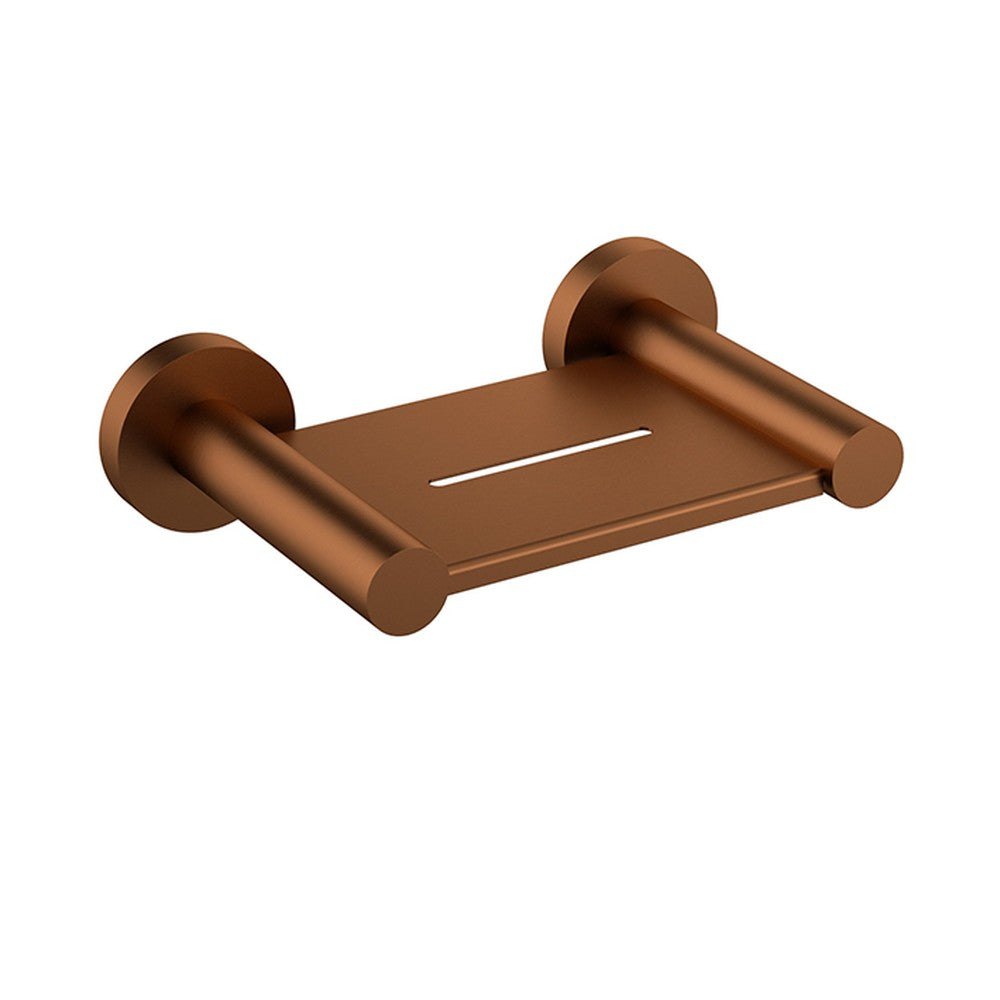 Otus Slimline Soap Holder In Brushed Copper Brushed Copper