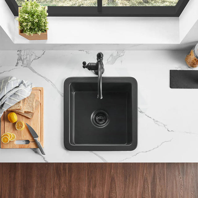 Camden Fireclay Square insert/undermound sinks 457*457*228mm (FCND457GW/MB)