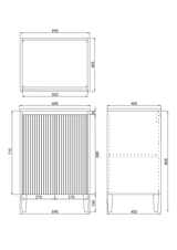 Brighton Free-Standing PVC Vanity CB64L — detail 2