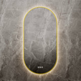 Framed/Frameless Mirror RUNWAY Shape Backlit Bluetooth 500*900mm LBOV5090/LBOV5090-MB/BB — detail 4