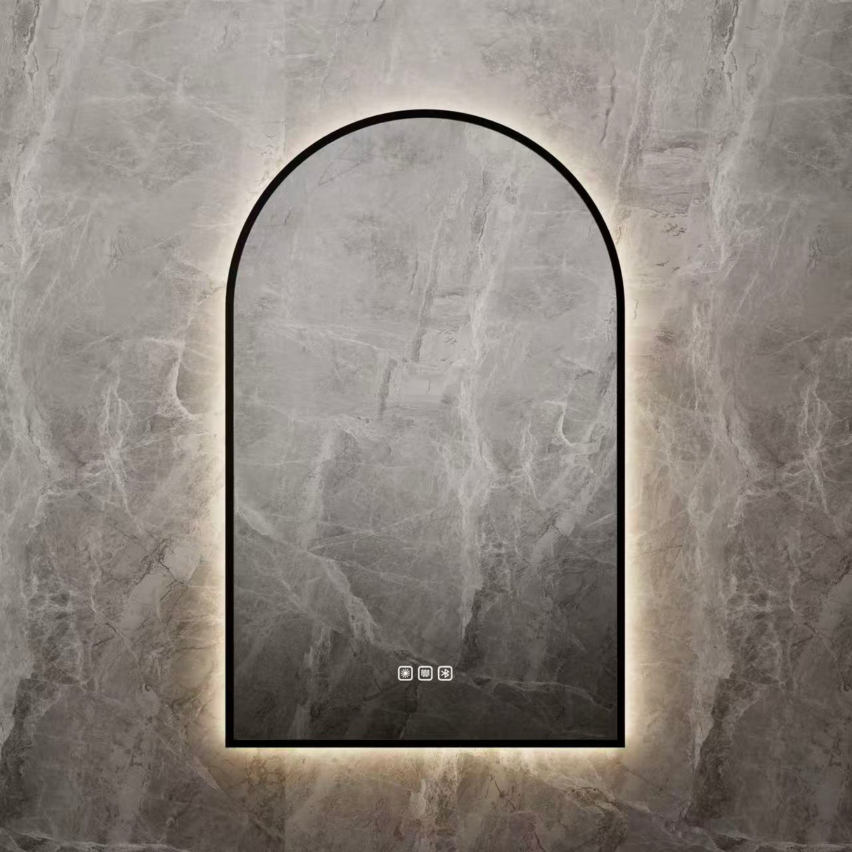 Framed Mirror Arch Shape Backlit Bluetooth 500*750mm LBAR5075-MB/LBAR5075-BB — detail 3