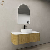 Bronte Wall-Hung PVC Curved Vanity KC125W — detail 2
