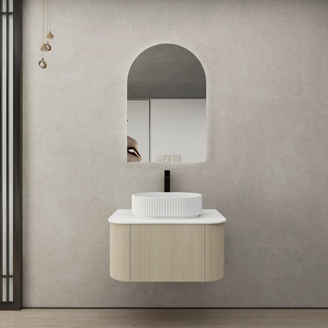Bronte Wall-Hung PVC Curved Vanity KC75W