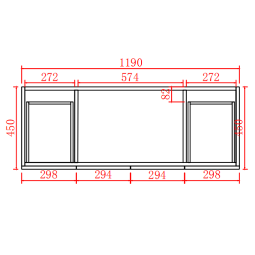 Acacia Free-Standing PVC Vanity Single Bowl AC124L-MB — detail 5