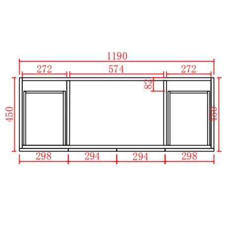 Acacia Free-Standing PVC Vanity Single Bowl AC124L-MB — detail 5