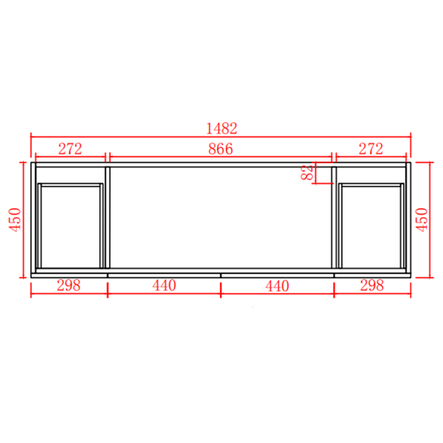 Acacia Free-Standing PVC Vanity AC154L — detail 4