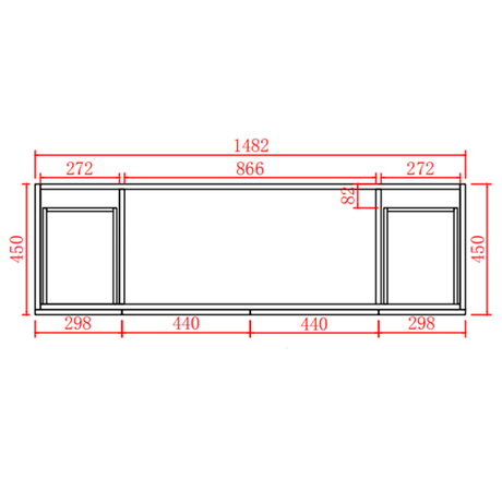 Acacia Free-Standing PVC Vanity AC154L — detail 4