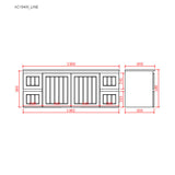 Acacia Wall-Hung PVC Vanity AC154W — detail 4