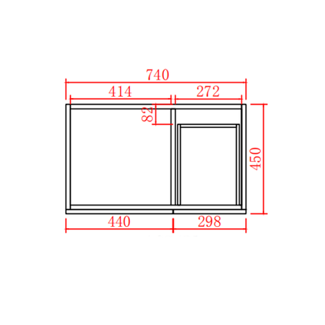 Acacia Free-Standing PVC Vanity AC74RL-MB — detail 4