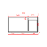 Acacia Free-Standing PVC Vanity AC94RL-MB — detail 4