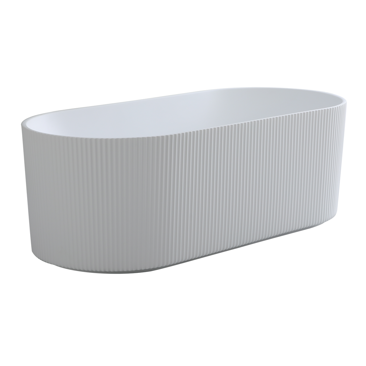 Ayana Fluted Freestanding Bathtub 1500/1700 ABAT1500/1700-GW/MW/MB — detail 2