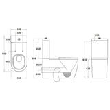 Calia Disable Rimless Toilet Suite Dual Flush 805*375*890mm V800 — detail 2