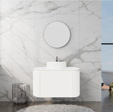 VITO NOOSA Fluted Curved Vanity With Side Drawers 590*493*470mm (NOS600W-MW) — detail 3