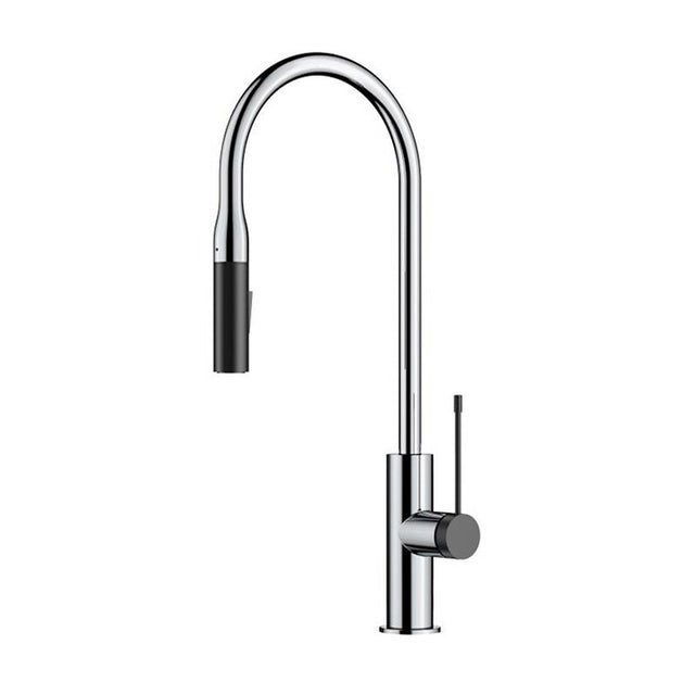 Aziz Sink Mixer Pull-out Chrome / Matt Black Matt Black