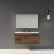 Berge Wall-Hung Wood Grain MDF Vanity B124LW-DO