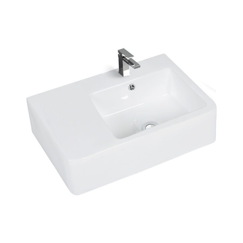 B35R Wall Hung – Gloss White Fine Ceramic Basin(Rectangle: 600*400*160mm)