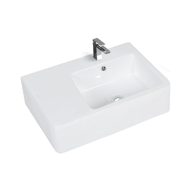 B35R Wall Hung – Gloss White Fine Ceramic Basin(Rectangle: 600*400*160mm)