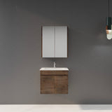 Berge Wall-Hung Wood Grain MDF Vanity B64W-DO