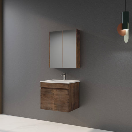 Berge Wall-Hung Wood Grain MDF Vanity B64W-DO — detail 2