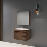 Berge Wall-Hung Wood Grain MDF Vanity B74RW-DO — detail 2