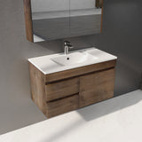 Berge Wall-Hung Wood Grain MDF Vanity B94LW-DO — detail 3