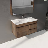Berge Wall-Hung Wood Grain MDF Vanity B94RW-DO — detail 2