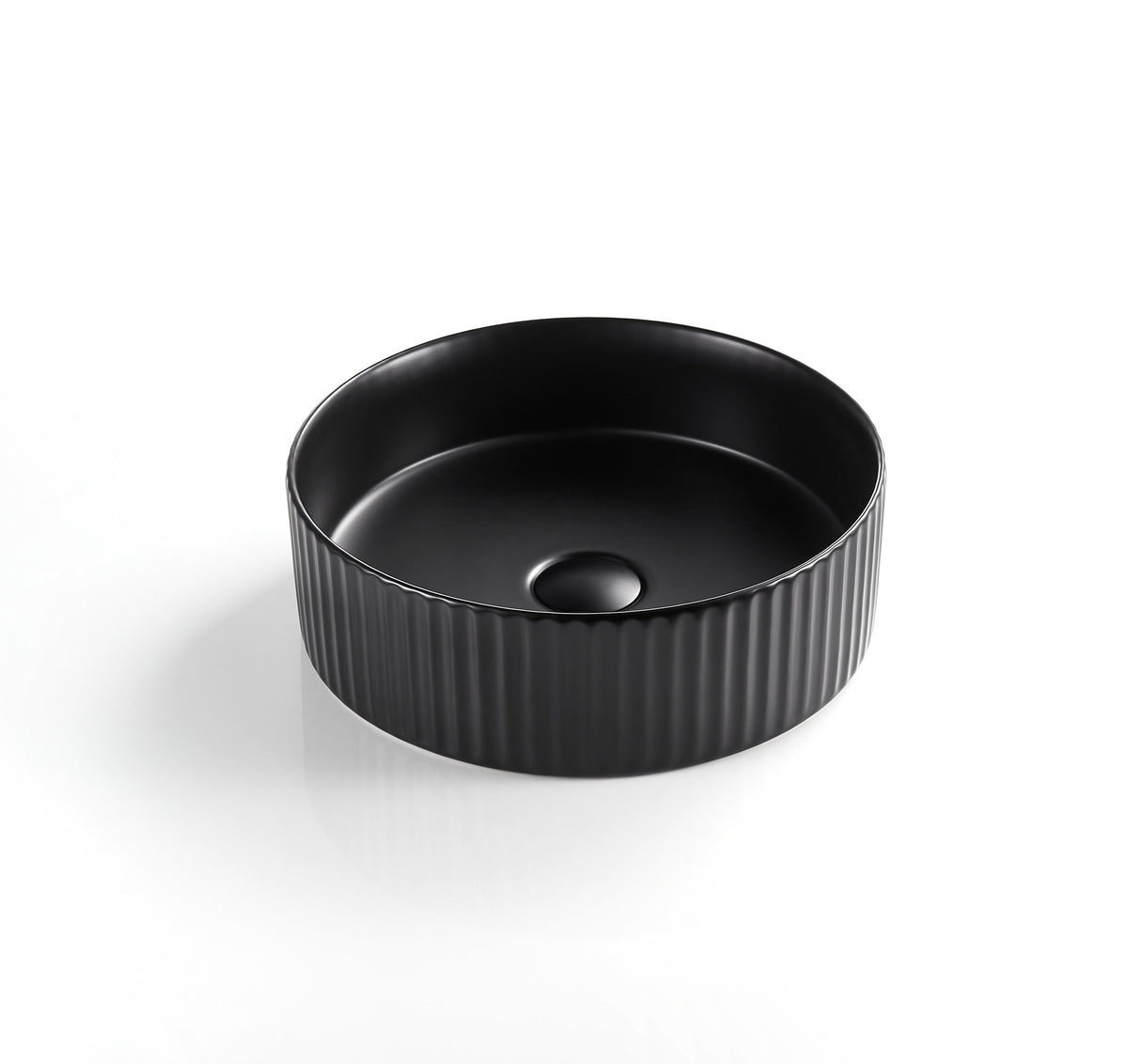 VITO Geneva Fluted Round Premium Ceramic Above-Counter Basin 360*360*115mm GNV3636 — detail 4