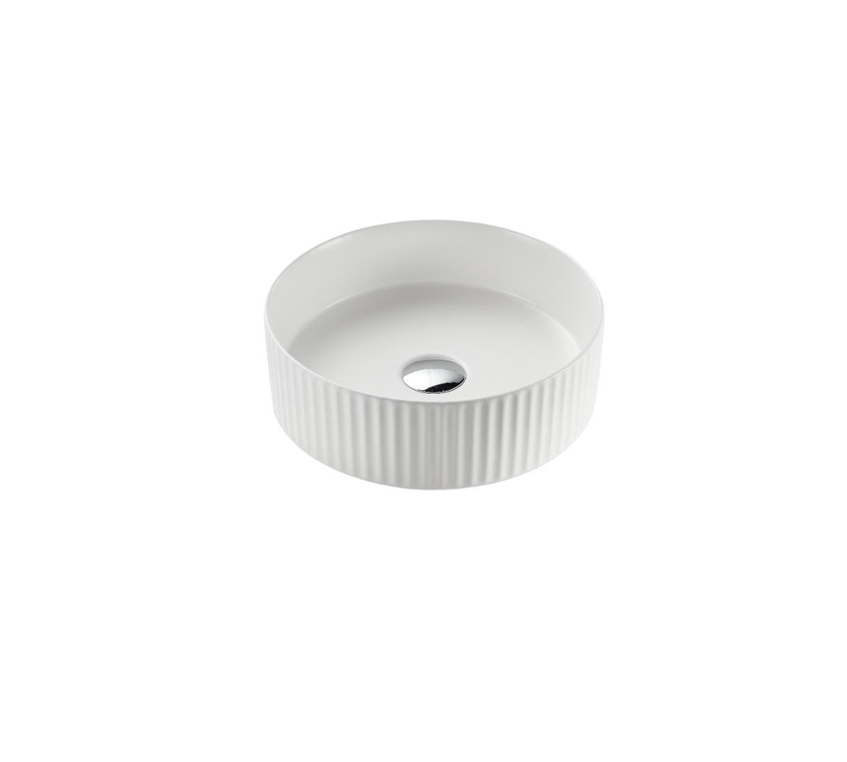 VITO Geneva Fluted Round Premium Ceramic Above-Counter Basin 360*360*115mm GNV3636 — detail 3