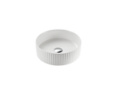 VITO Geneva Fluted Round Premium Ceramic Above-Counter Basin 360*360*115mm GNV3636 — detail 3
