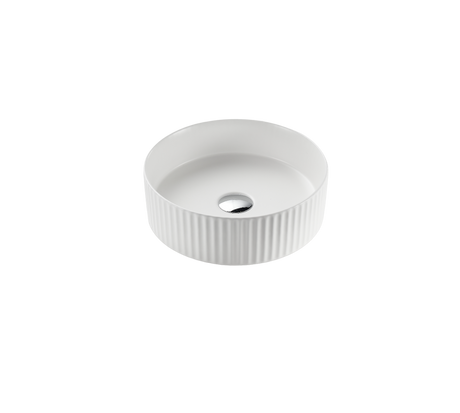 VITO Geneva Fluted Round Premium Ceramic Above-Counter Basin 360*360*115mm GNV3636 — detail 3
