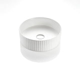 VITO Geneva Fluted Round Premium Ceramic Above-Counter Basin 400*400*125mm GNV4040 — detail 3