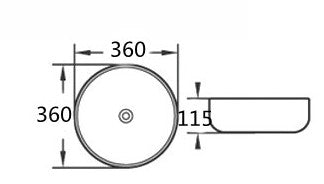 BEL3636 Cascade Fluted Art Basin(Round: 360*360*120mm) — detail 2