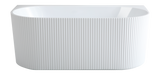 Bali Fluted Freestanding Back to Wall Bathtub 1500/1700 BBAT1500GW-MW-MB/BBAT1700GW-MW-MB — detail 8
